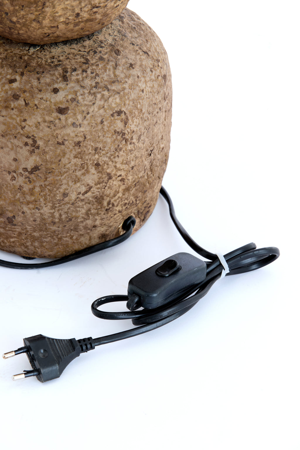 Pied de lampe Ø22x72 cm MARREE brun foncé