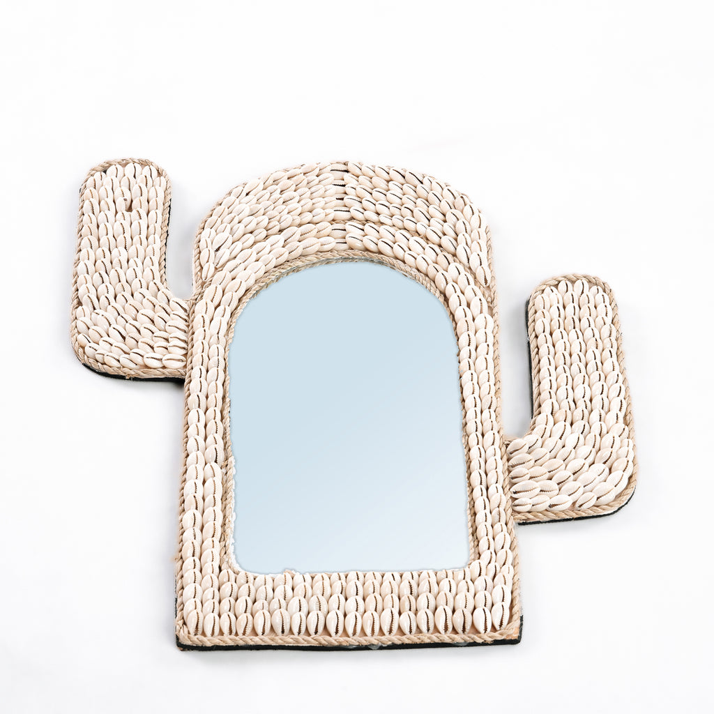 Le Miroir Cactus Shell - Blanc