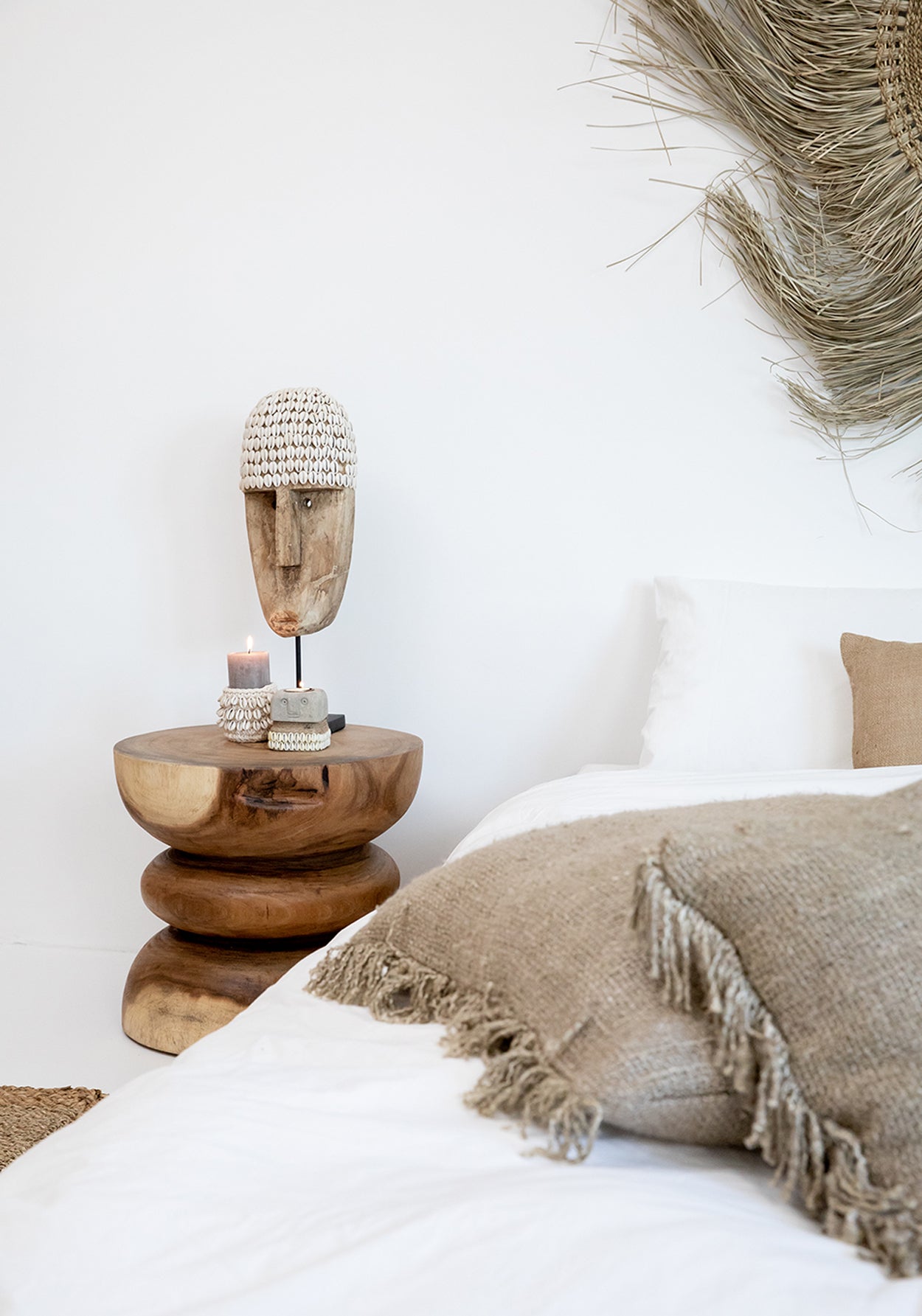 Le Bougeoir En Pierre De Sumba - Gris