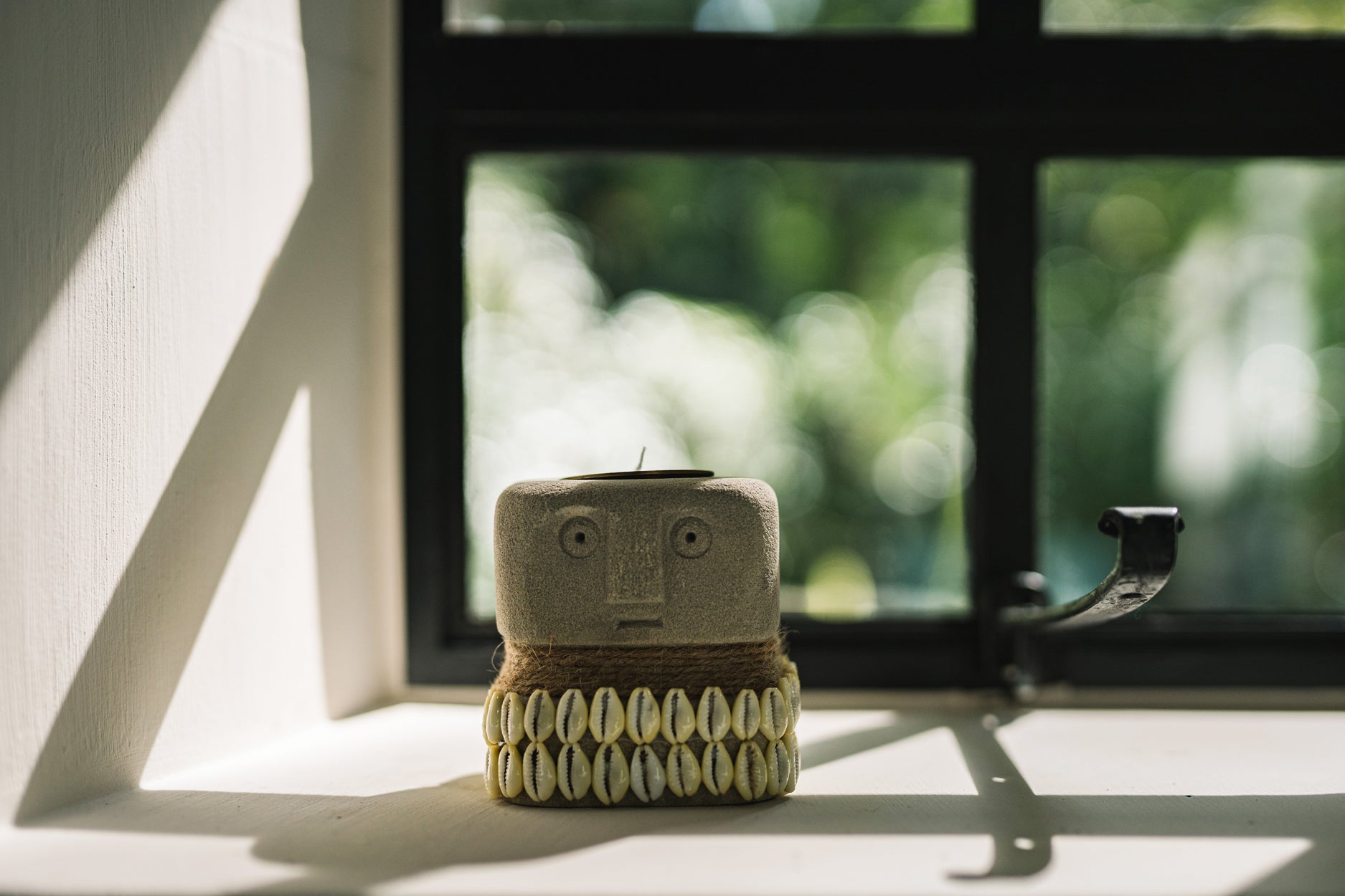 Le Bougeoir En Pierre De Sumba - Gris