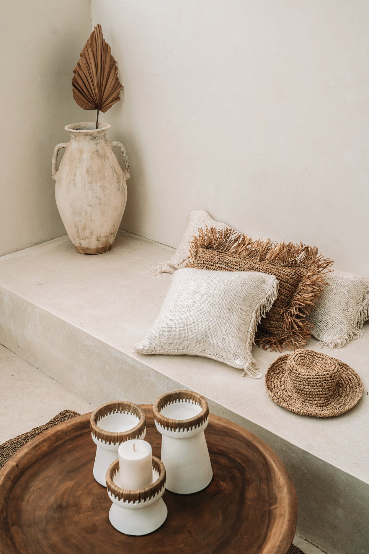 Le Bougeoir Pretty - Blanc Naturel - S