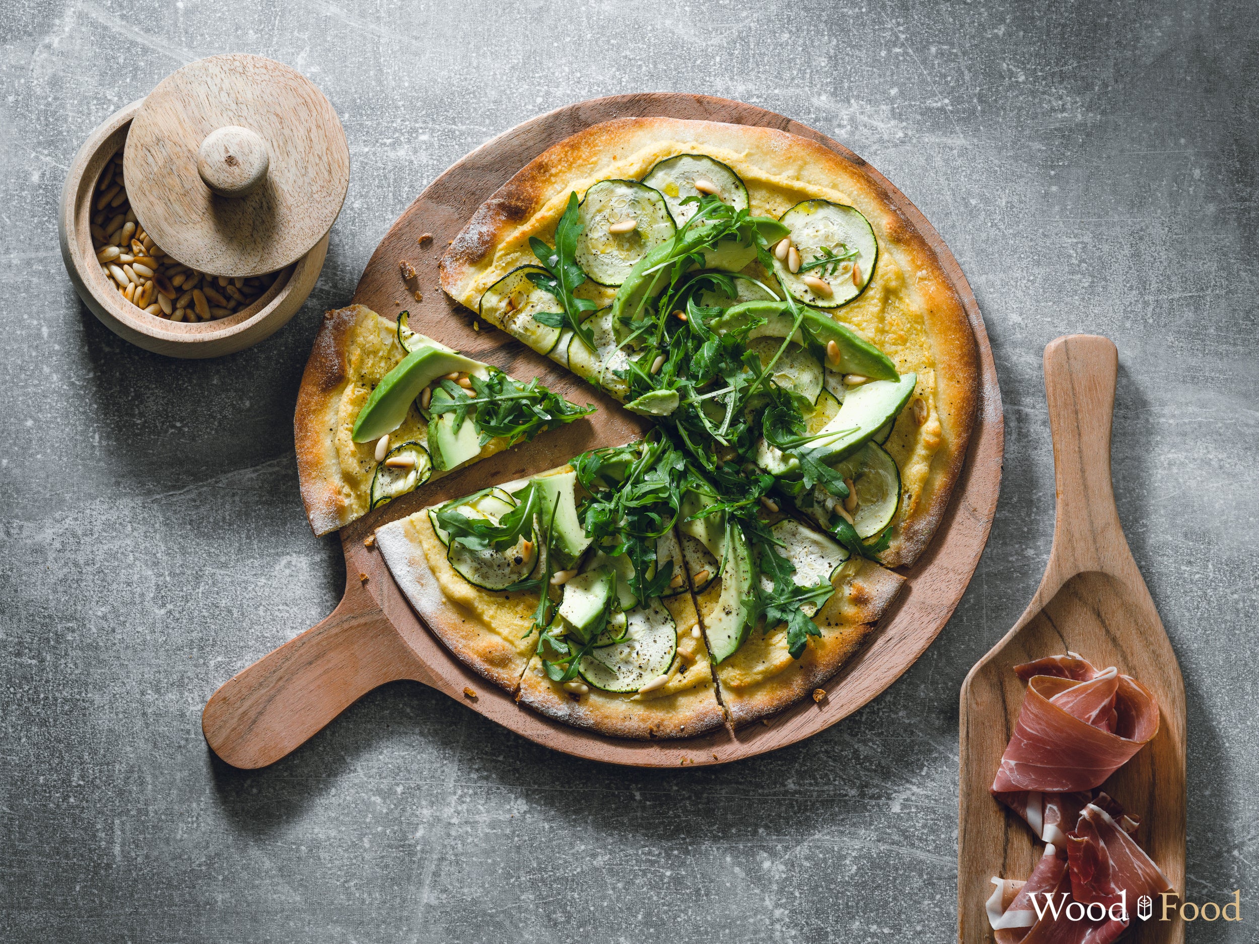 Planche à servir avec poignée acacia 50x15cm