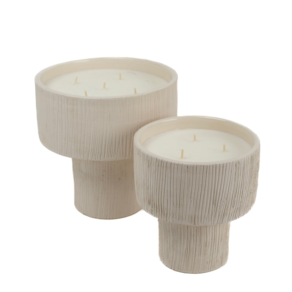 Coupe Striée Blanche L - Senteur Mon Bel Oranger